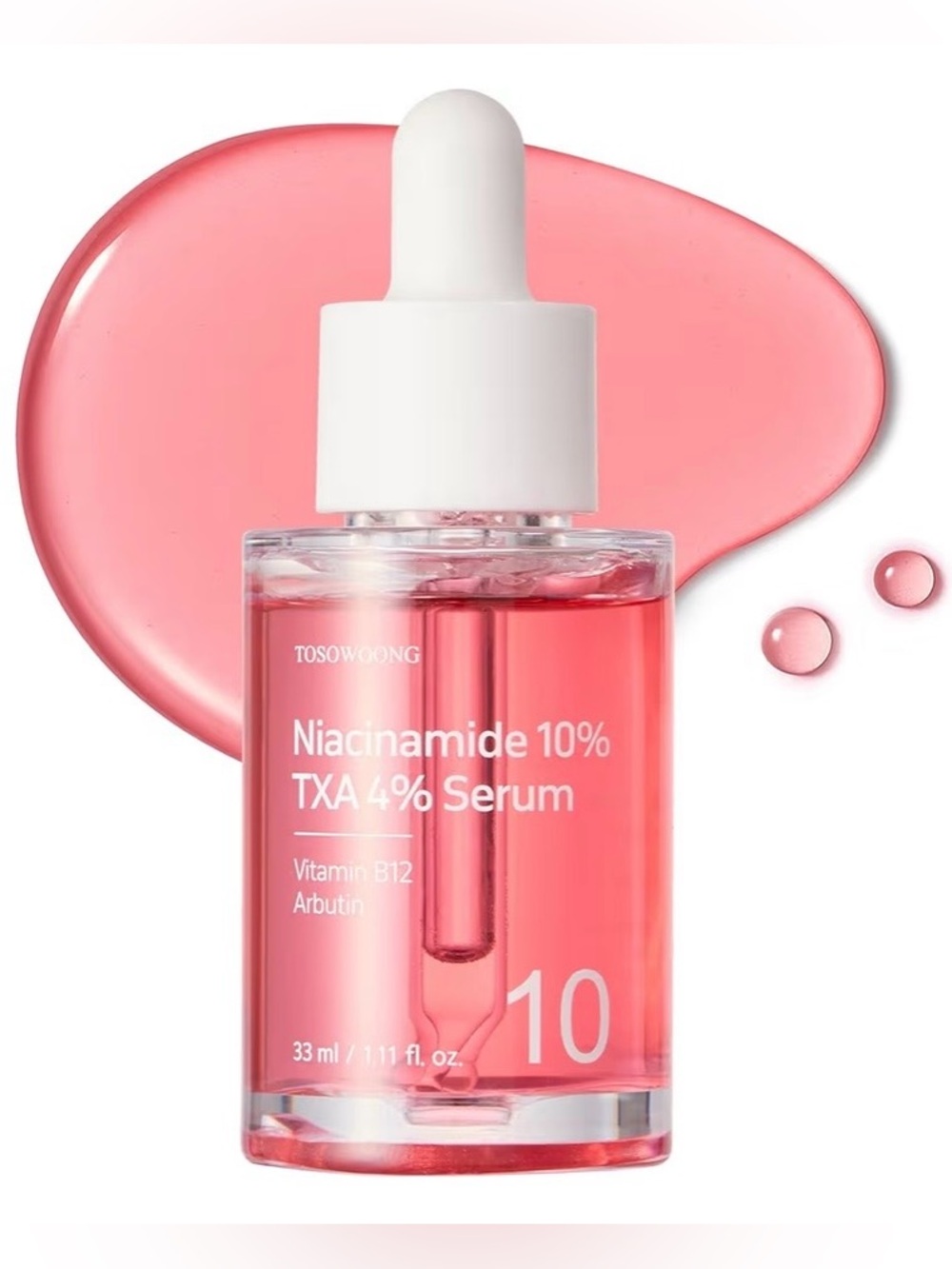TOSOWOONG Niacinamide 10% + TXA 4% Serum - Vitamin B12 + Arbutin. NIB